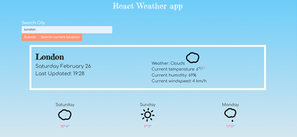 React Weather App